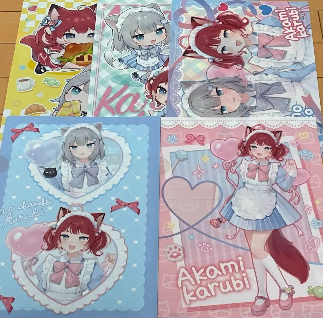 Thumbnail of Nachoneko, Akami Karubi Clear File Set of 5