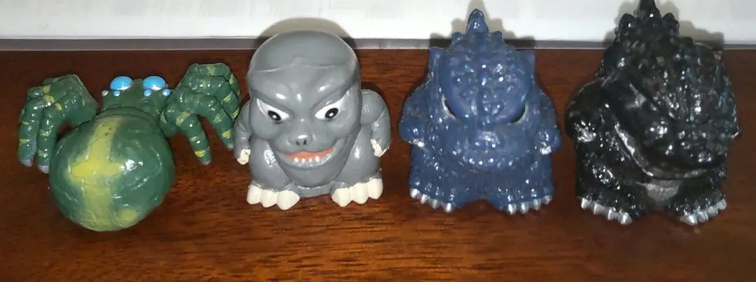 Thumbnail of Godzilla Mini Figure Finger Puppet Size 1993 FB Collection 4 Pieces