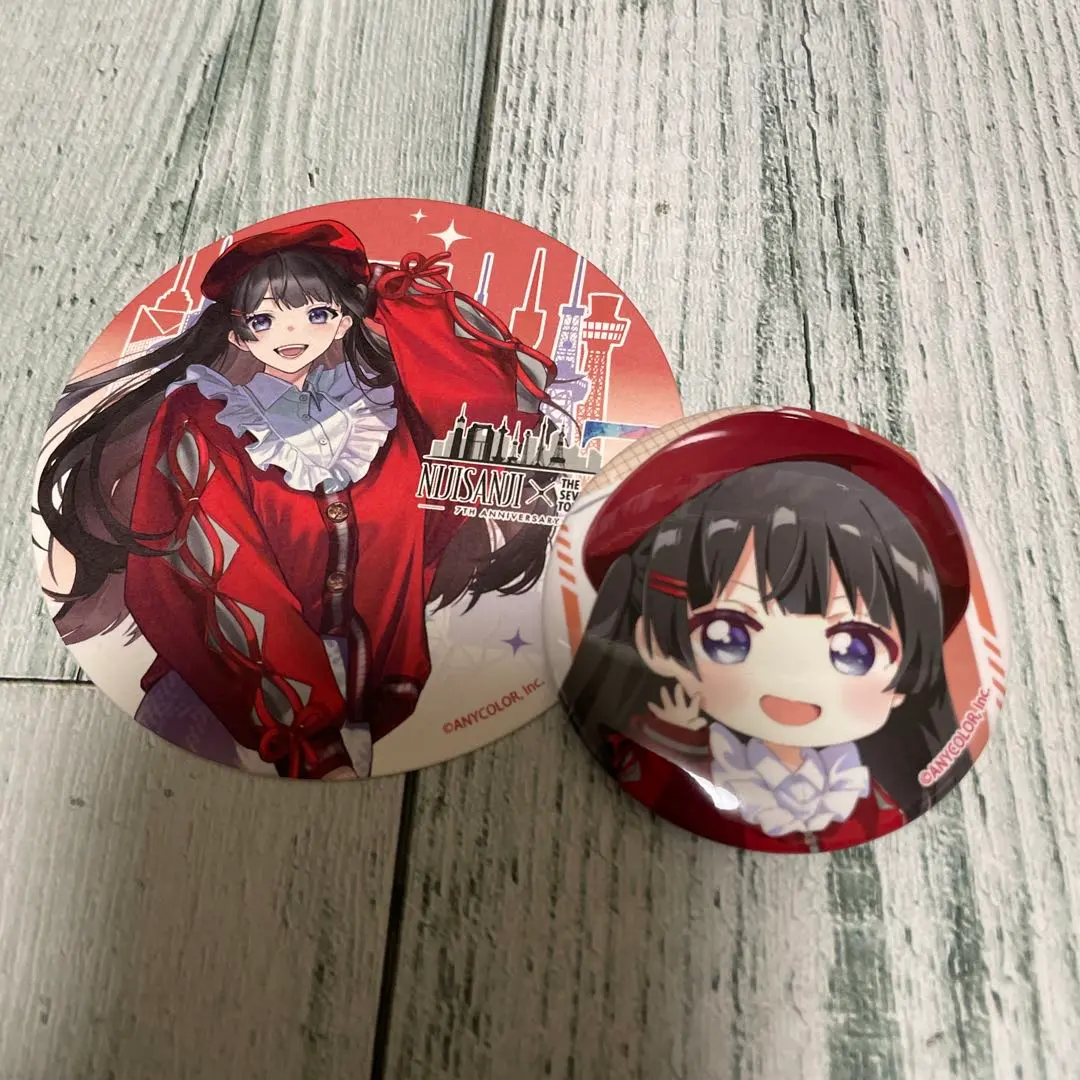 Thumbnail of Nijisanji 7 Major Towers Random Coaster Can Badge: Mito Tsukino