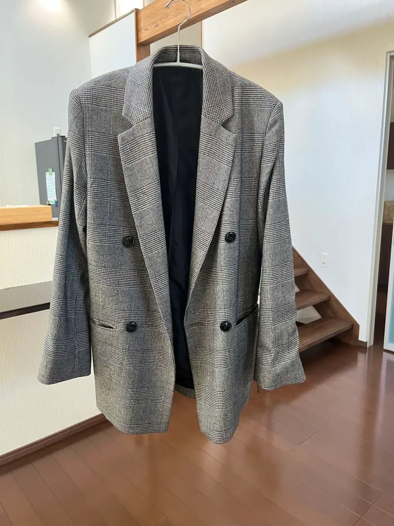 Thumbnail of GU Check Jacket, Gray