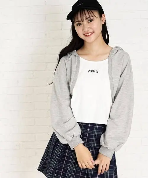 Thumbnail of PINK-latte Bolero-Attached Top with Hood