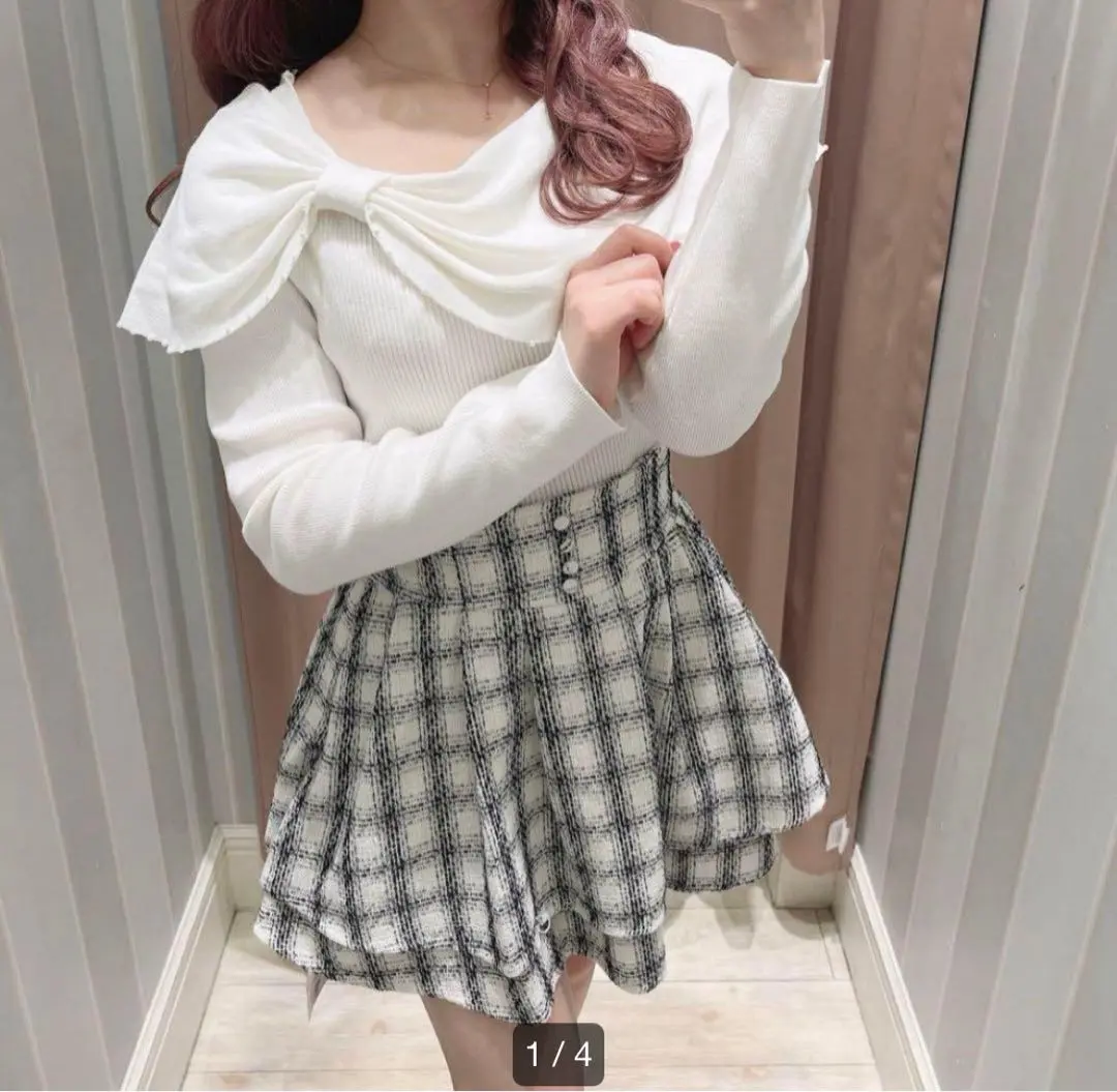 evelyn 大蝴蝶結針織衫 的縮圖