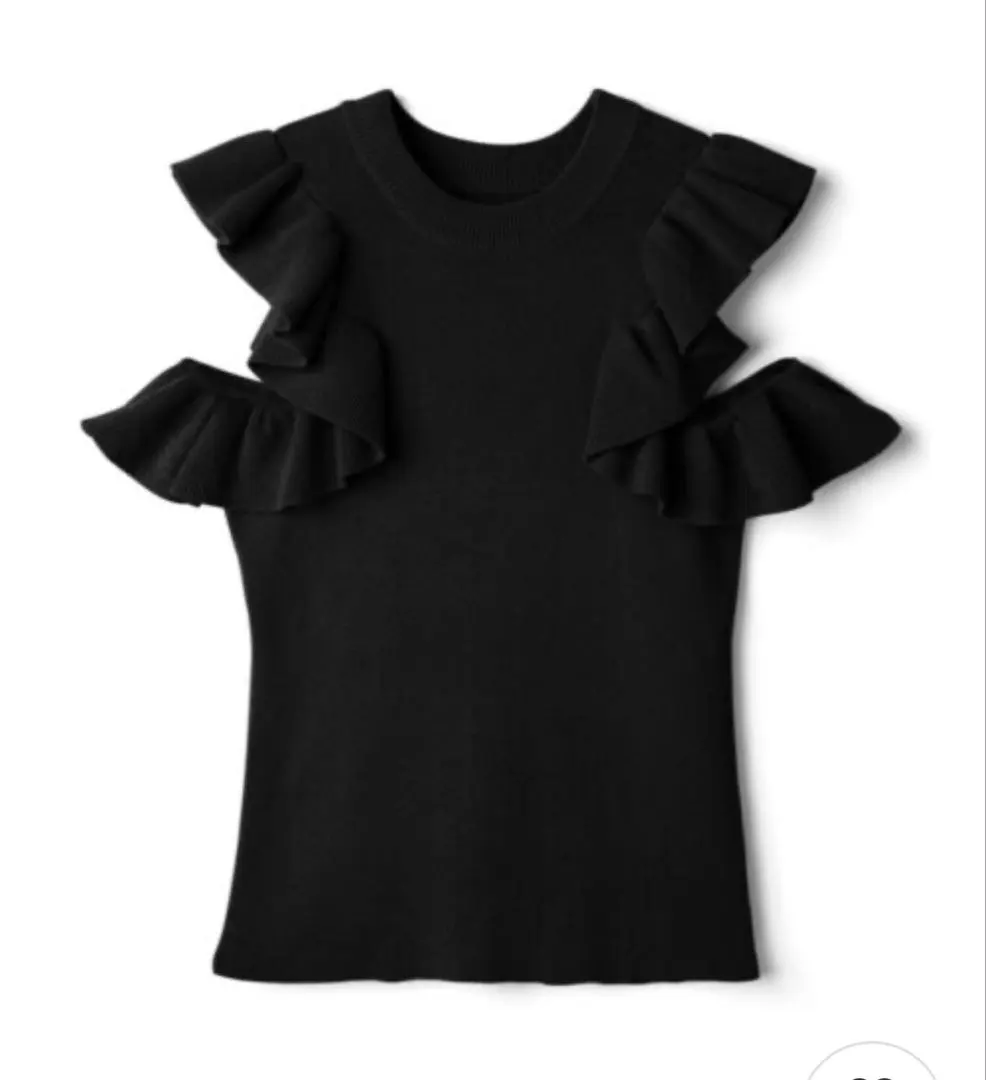 Thumbnail of GRL 2-way frill knit