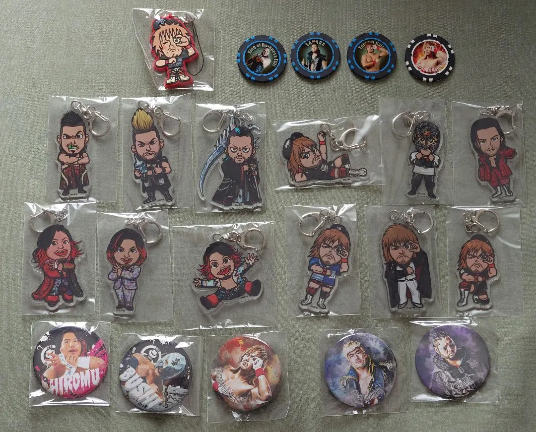Thumbnail of NJPW Tetsuya Naito Acrylic Keyholder, Pin, and Coin Set