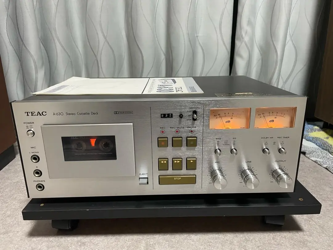 TEAC A-630 ステレオカセットデッキ キ② TEAC A-630ティアック カセットデッキ ジャンク
