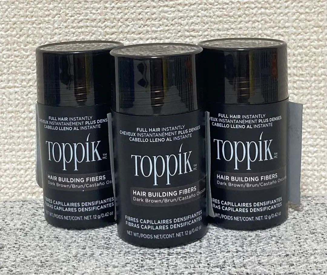 新品未開封トピックヘアビルティングファイバー５本セット Amazon | トピック ヘアビルディングファイバー 12g # Dark