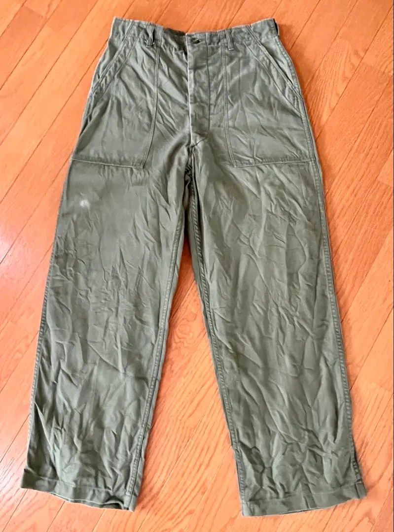 Thumbnail of 60's Baker Pants 2nd Flat Button U.S. ARMY Utility - Real Item