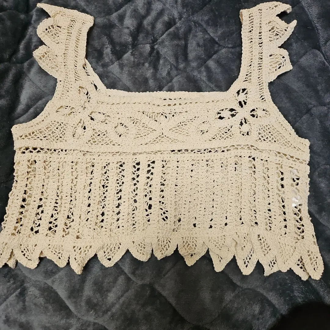 Thumbnail of Helm Beige Lace Vest, Size L