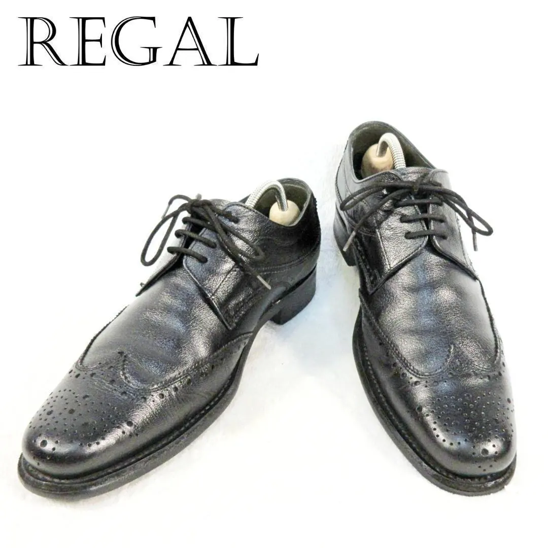Thumbnail of ✨Overwhelming sense of luxury✨ Regal Wingtip Medallion Grain Leather Hybrid Sole