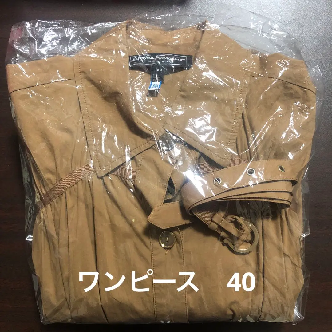 【★完売必至★】Salvatore Ferragamo ☆ シャツワンピース TANG｜コットン リネン ウェザークロス ロングシャツ ワンピース