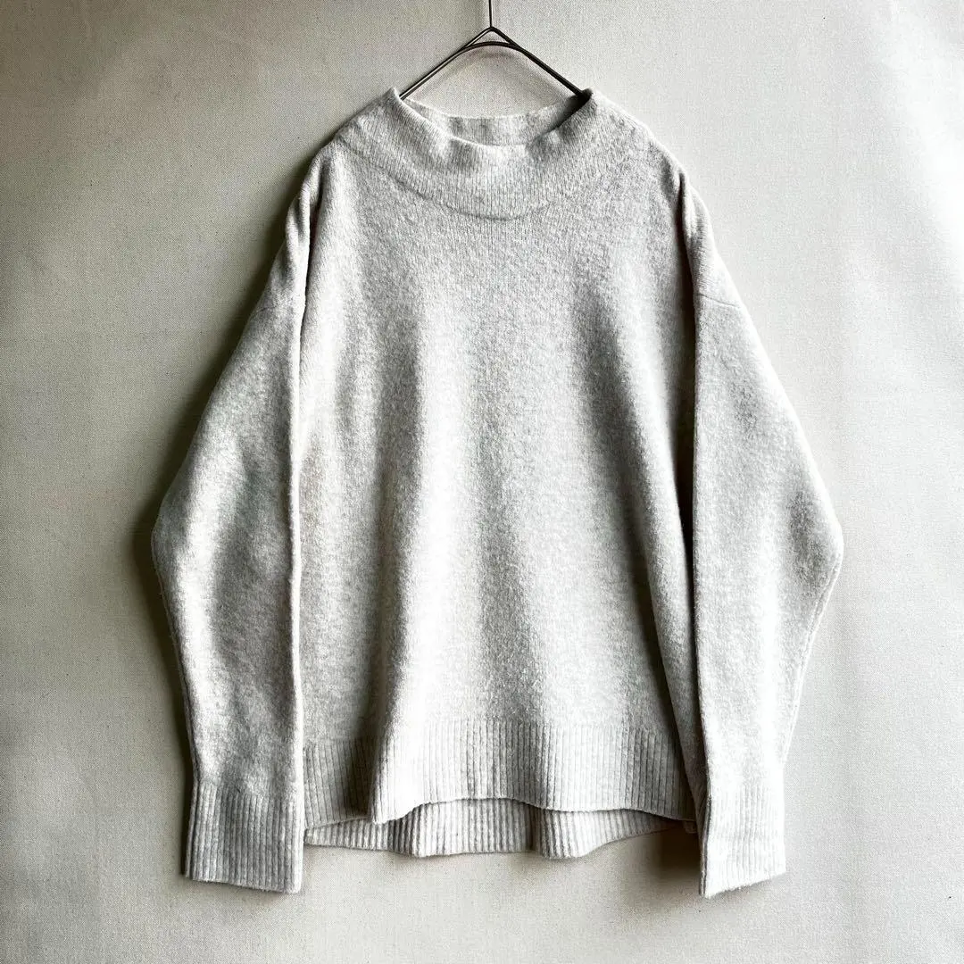 Thumbnail of Uniqlo Souffle Yarn High Neck Sweater - Women's - L - Ivory