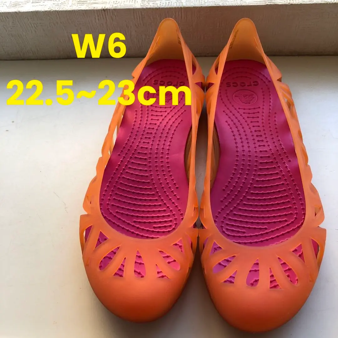 美品　crocs クロックス【25.0】イザベラジェリー　フラットシューズ 美品 crocs クロックス【25.0】イザベラジェリー フラット