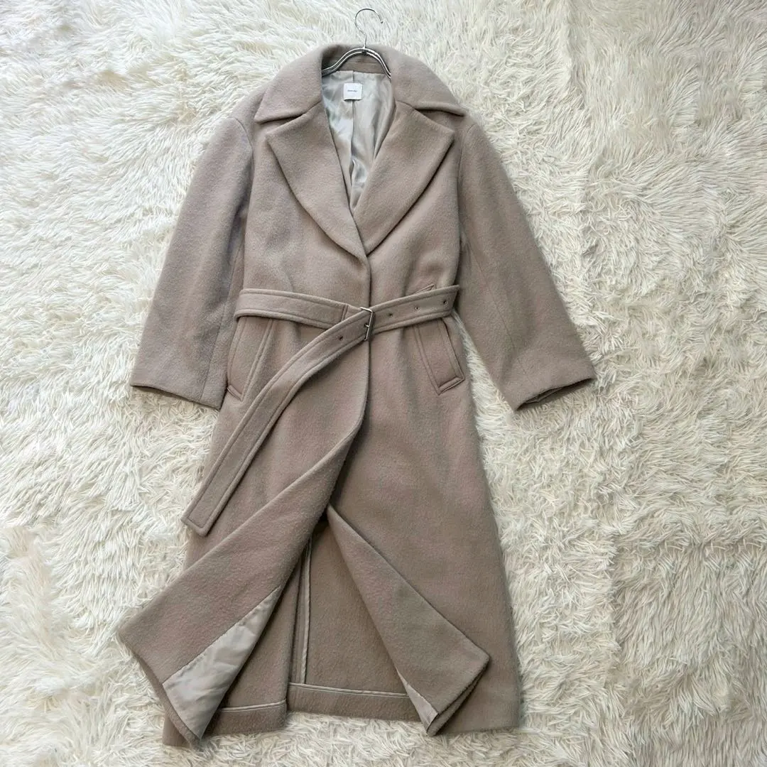 Thumbnail of Excellent condition ✨ Spick & Span 21 year Shaggy Jersey Belted Trench Coat