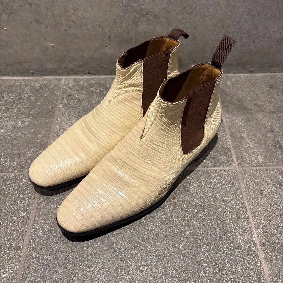 Le Yucca's／レユッカス　サイドゴアブーツ　オーストリッチ 金子恵治 Le Yucca´s／レユッカス サイドゴアブーツ オーストリッチ 金子恵治