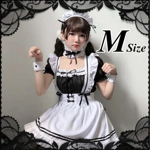 Thumbnail of Full set, M, maid outfit, cosplay, gothic lolita, Halloween, loli, frilly, frills