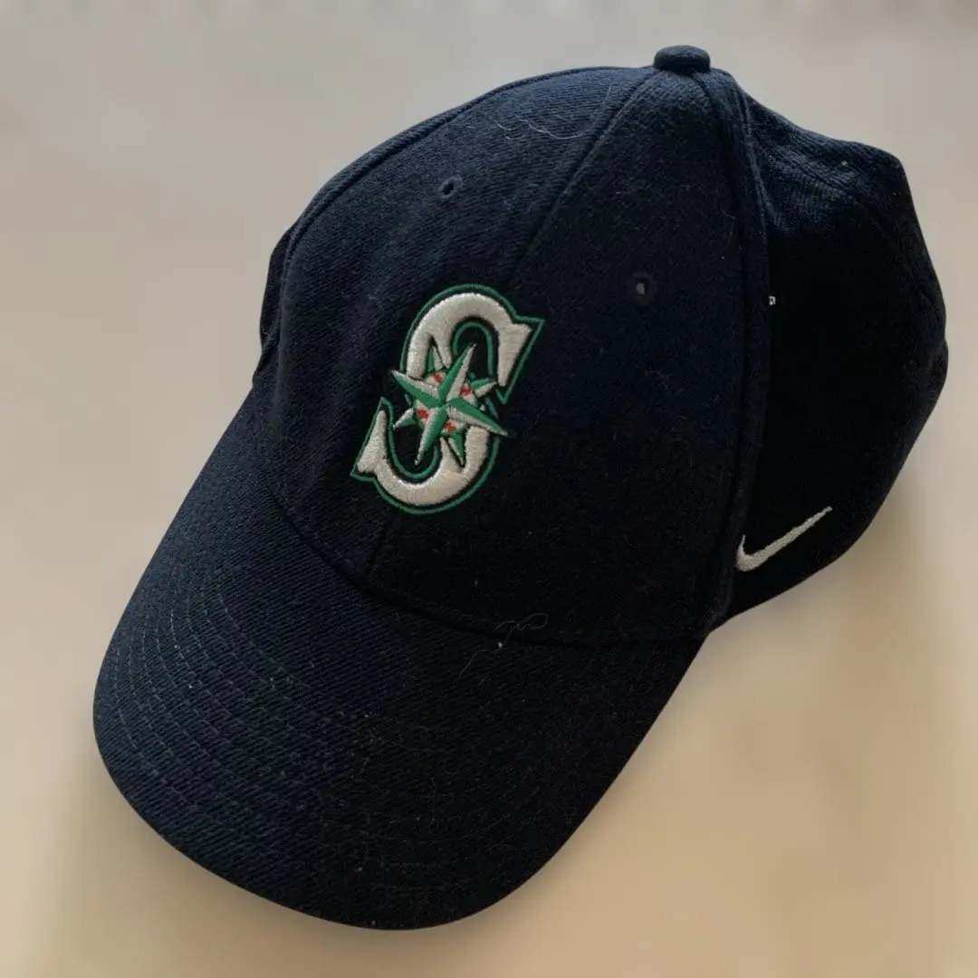 90s 未使用品 マリナーズ NIKE ベースボール キャップ MLB NIKE - 00s NIKE MLB ナイキ マリナーズベースボールキャップ