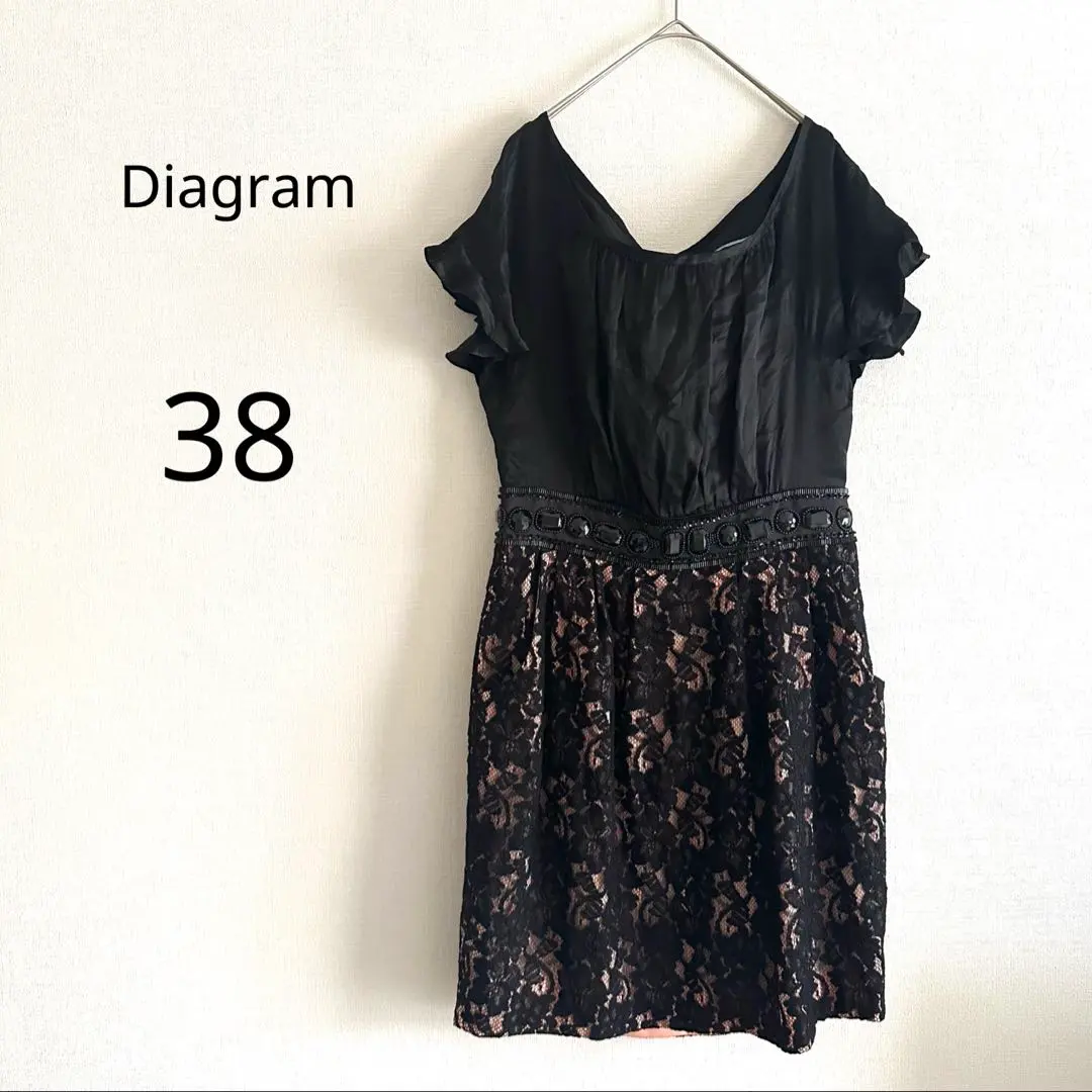 Thumbnail of 【Diagram】 GRACE CONTINENTAL One-Piece Dress Floral Lace Black