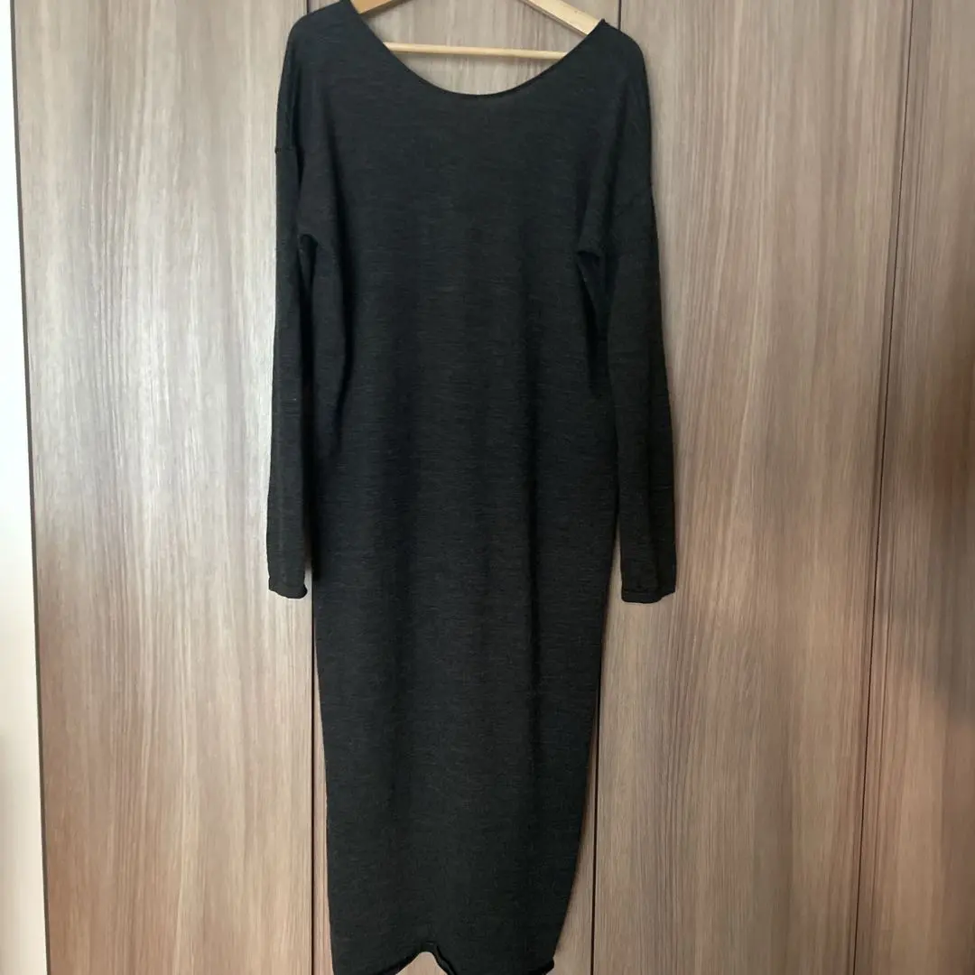 Thumbnail of COS Knit Long Dress Wool Gray M