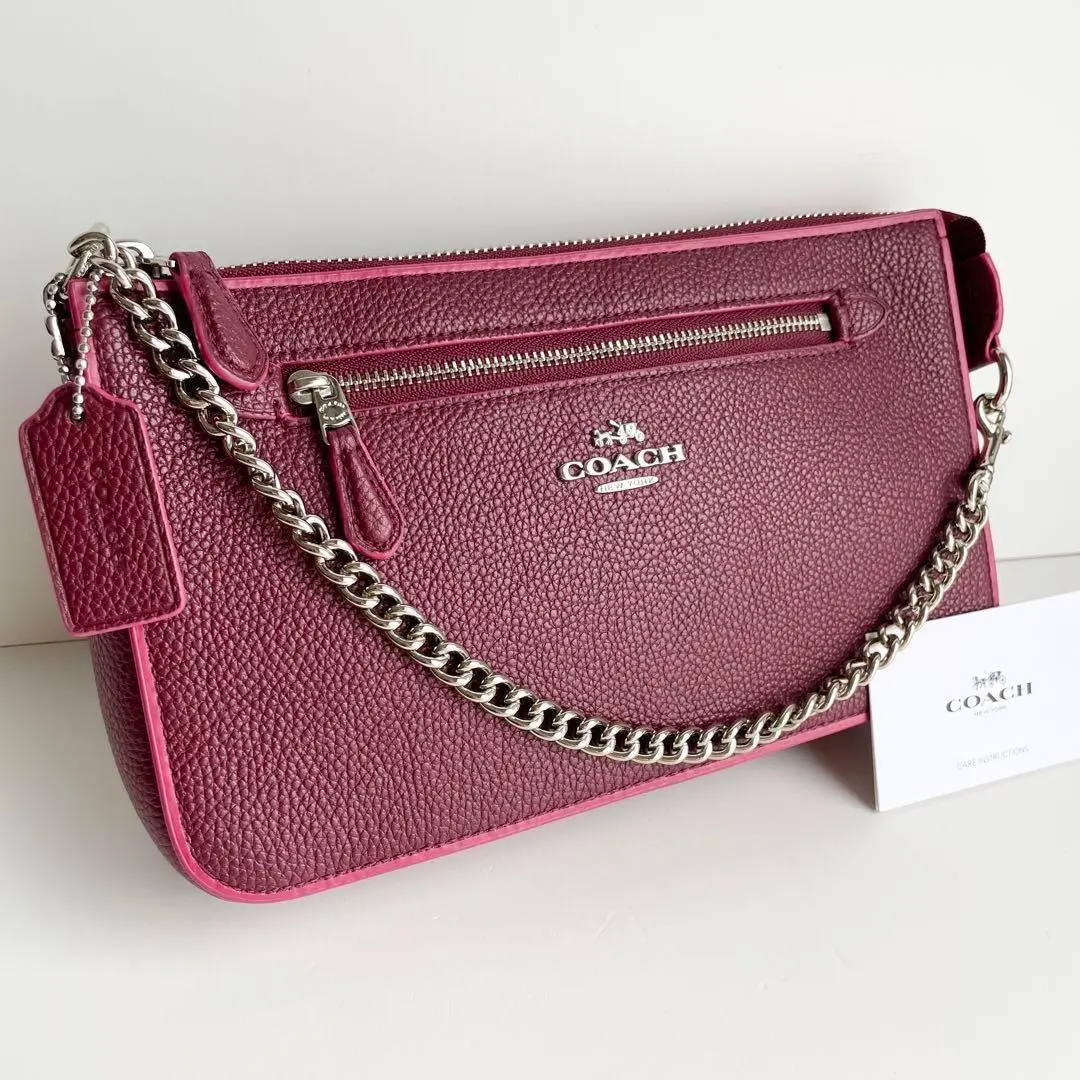 セールCoachノリータ15レインボーロゴリストレットポーチ セールCoachノリータ15レインボーロゴリストレットポーチ (Coach