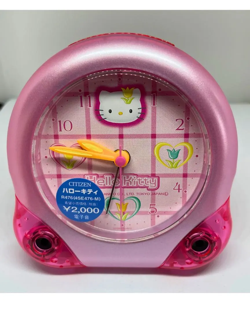 シチズン　サンリオ　ハローキティ　目覚まし時計　4RE503-Y 美品　希少 シチズン サンリオ ハローキティ 目覚まし時計 4RE503-Y 美品