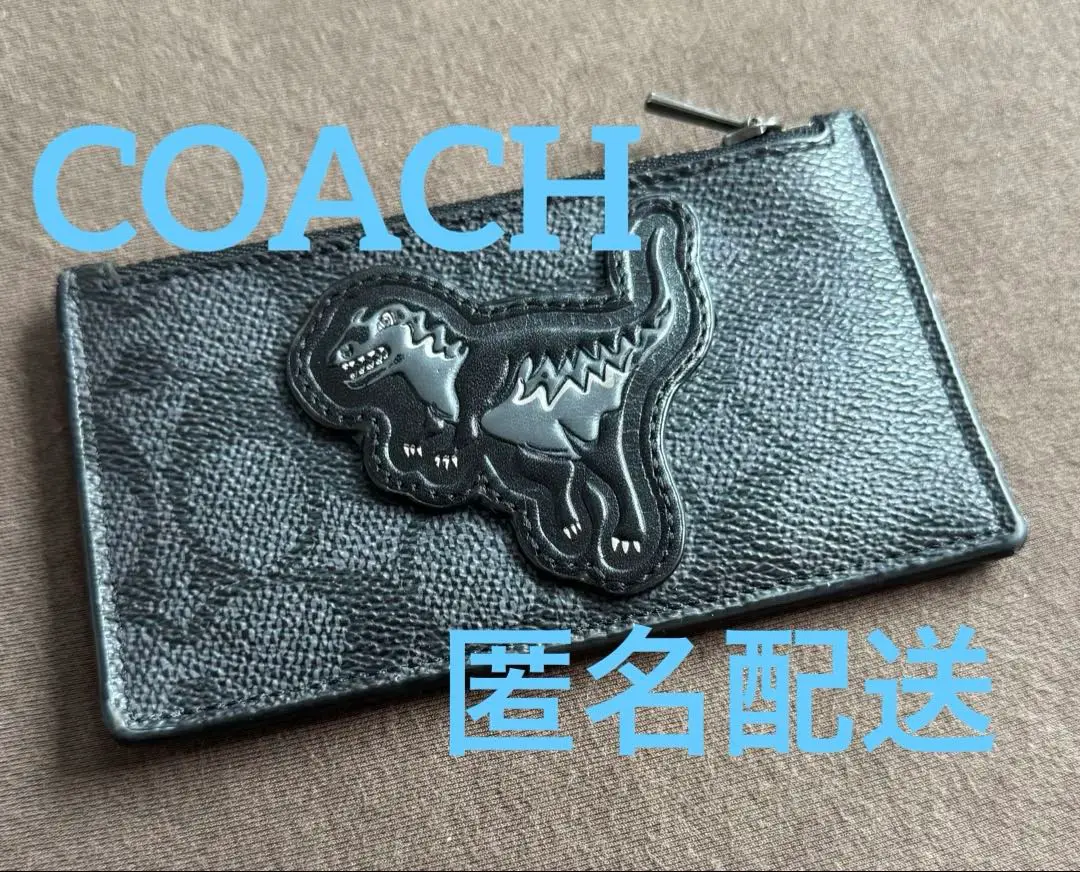 コーチ COACH レキシー 恐竜 ジップ カードケース コインケース