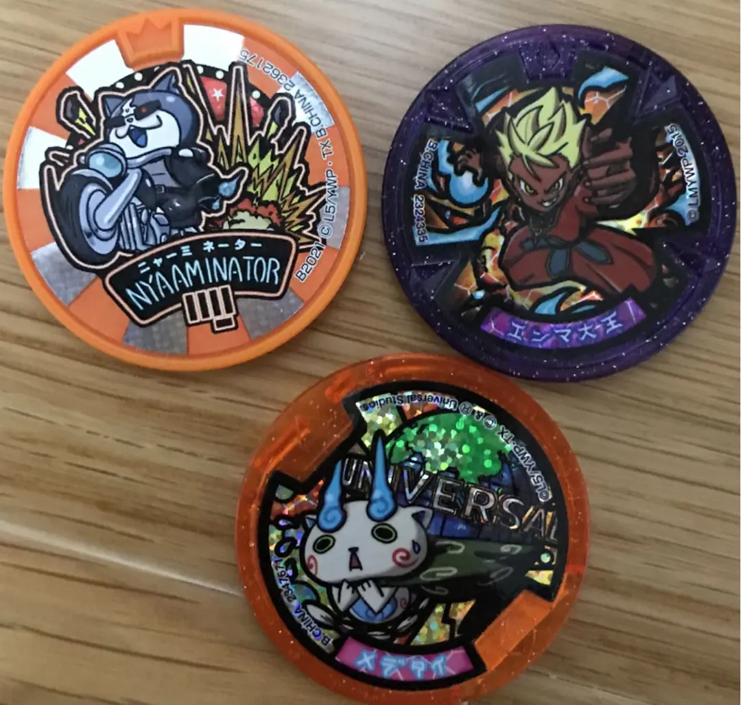 Thumbnail of Yo-kai Watch Yo-kai Medal Enma Daio, Komasan, Nyaminator, USJ