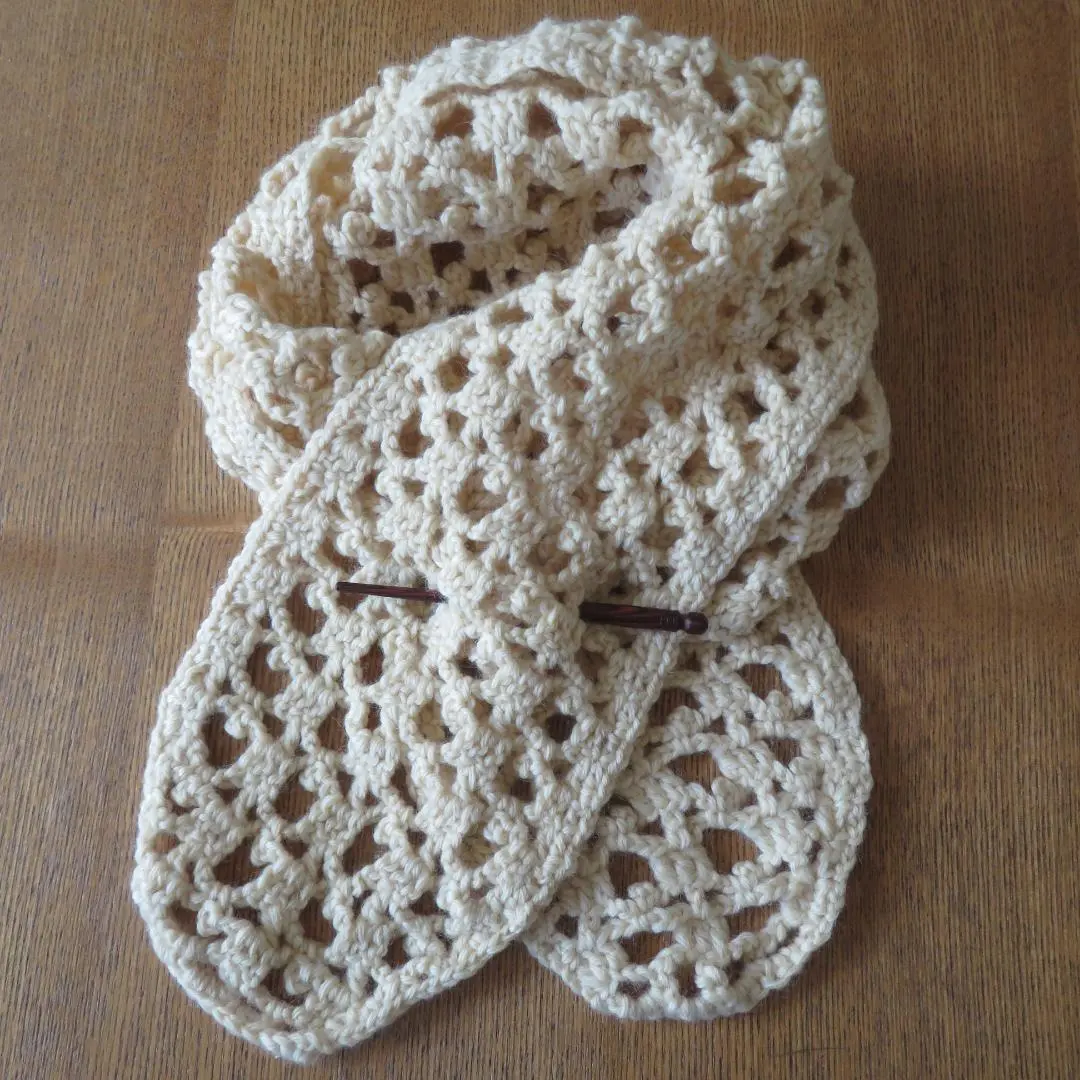 Thumbnail of Pure Wool Crochet Stole & Shawl Pin