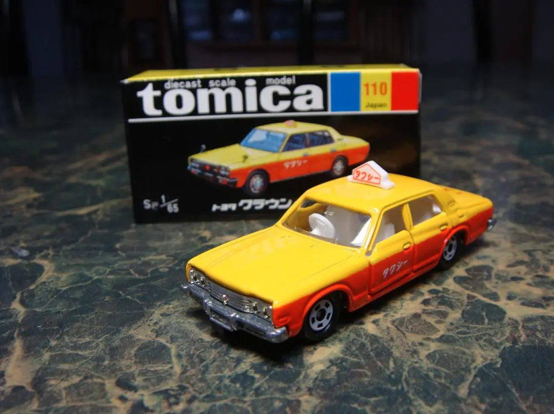 Thumbnail of Tomica No. 110 Toyota Crown Taxi, Tomica 30th Anniversary Edition with Black Box