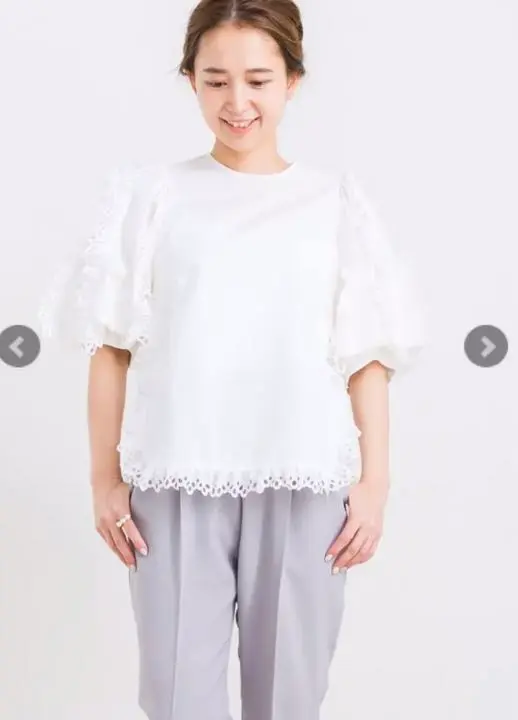 yori アネモネ　ネイビー⭐︎新品未使用⭐︎最終価格 2025年最新】アネモネブラウス yoriの人気アイテム - メルカリ
