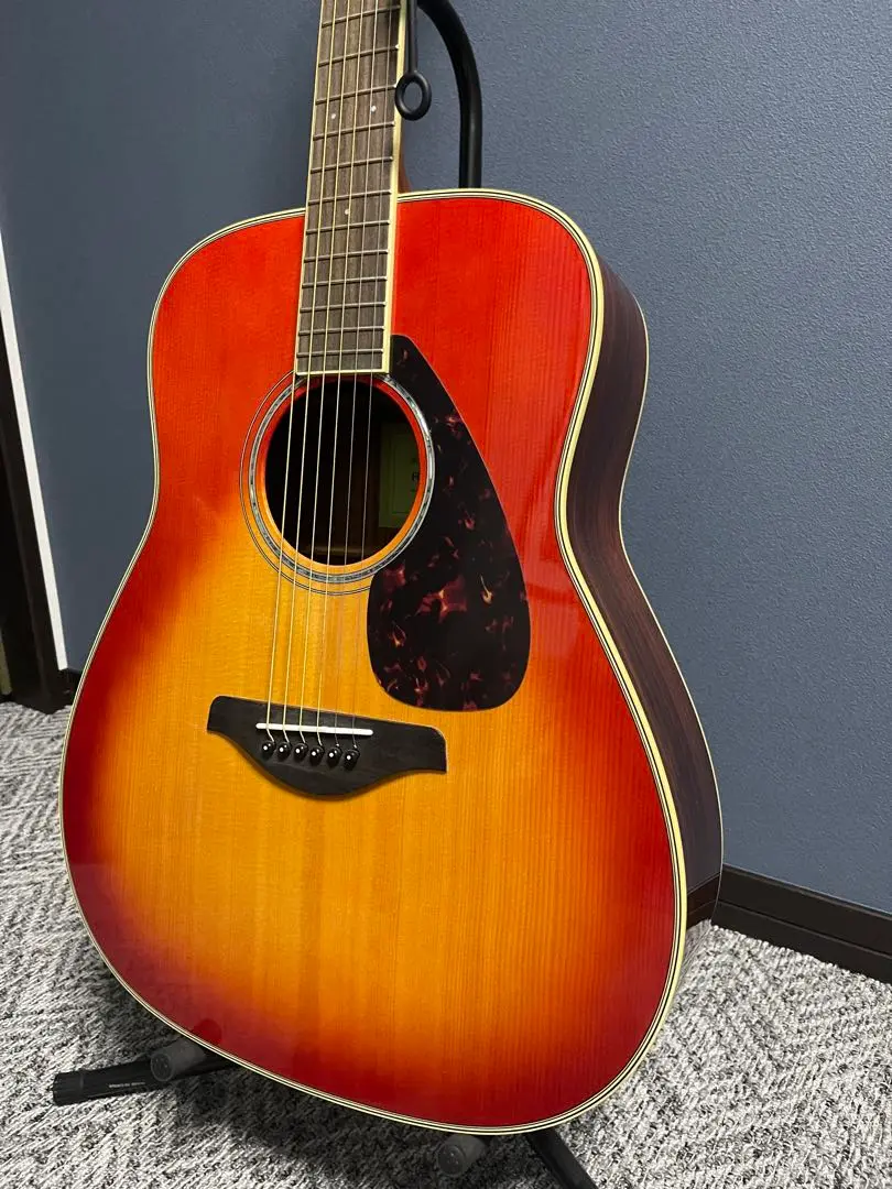 【美品】未使用YAMAHA FG830 アコースティックギター ギターケース付き YAMAHA FG830 AB アコースティックギター 教本付きセレクト11点