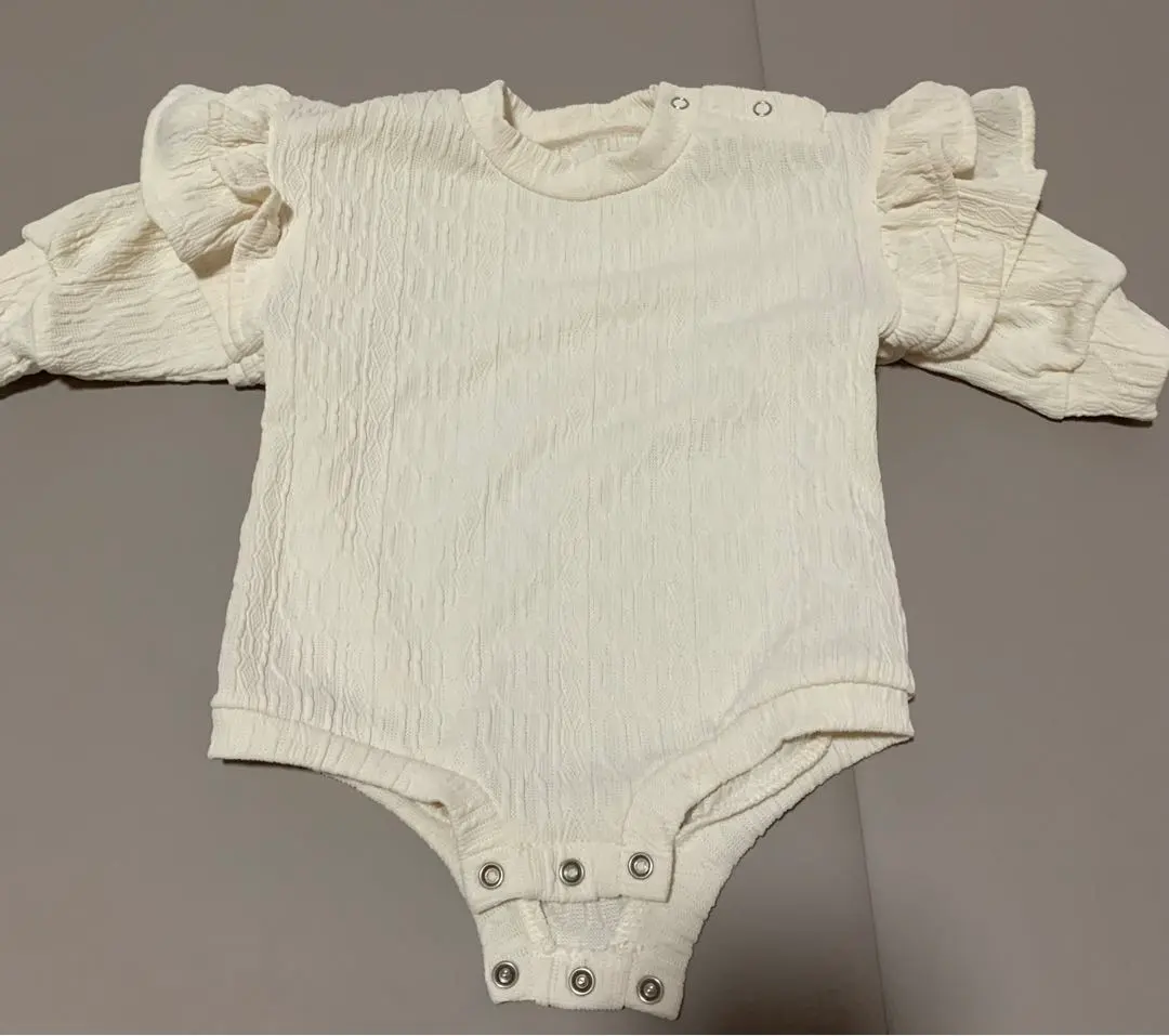 Thumbnail of White Romper with Ribbon and Tights Set