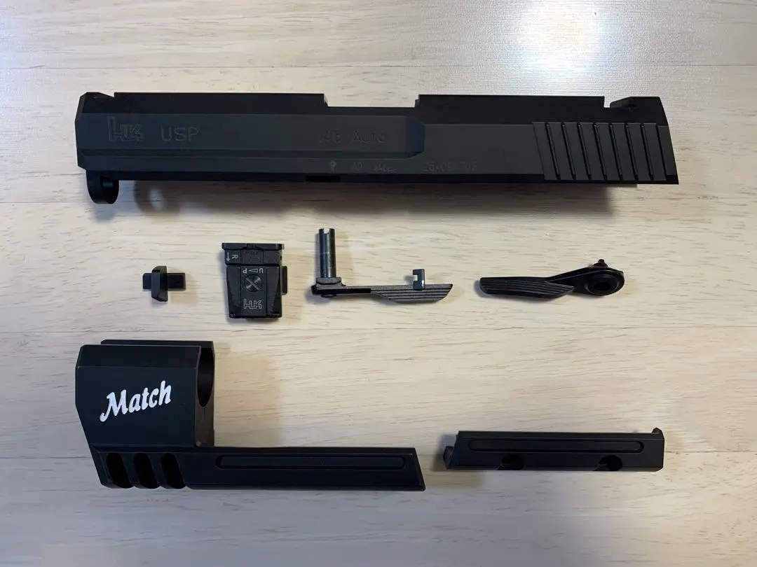 【中古美品・絶版希少】KSC H&K USP match スライドHW 07HK KSC] USP.45 Match スライドHW システム7 ガスブローバック