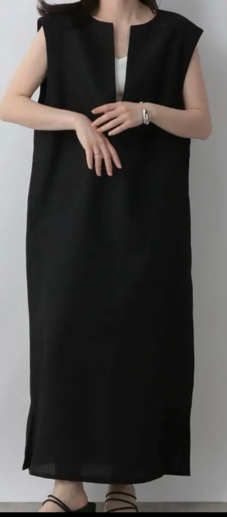 Thumbnail of LOWRYS FARM V-neck Vest Dress, Black