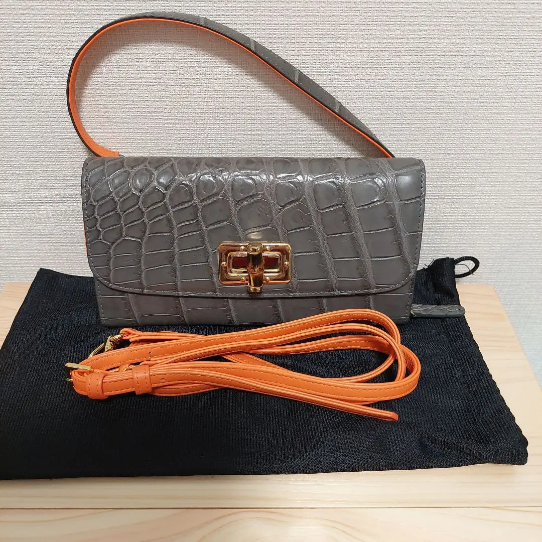 未使用 アルムコ クロコダイル 2way ハンドバッグ ショルダーバッグ｜Yahoo!フリマ（旧PayPayフリマ）