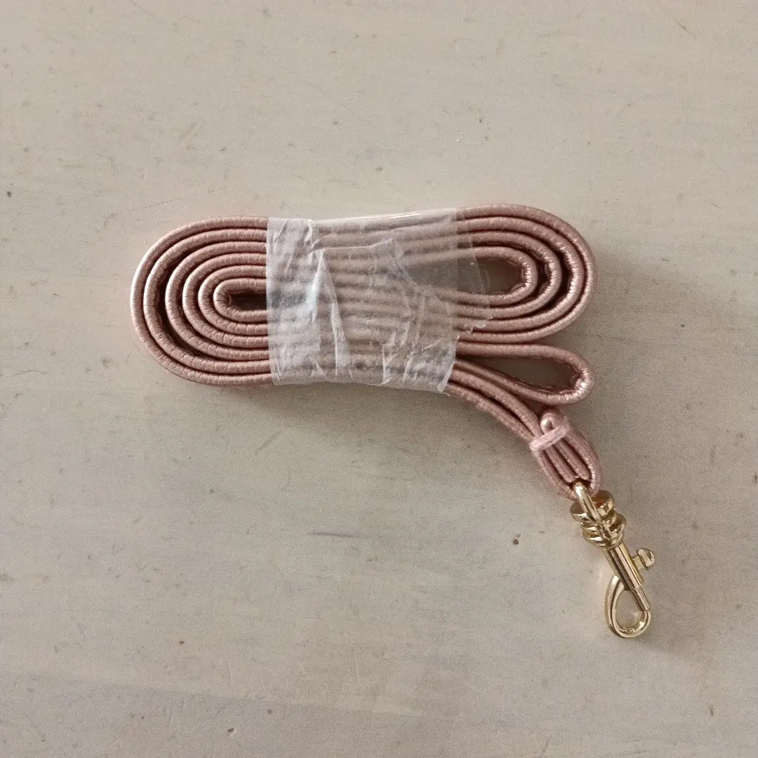 Thumbnail of Pink Neck Strap with Gold Hardware