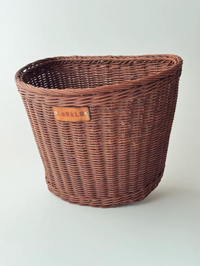 Thumbnail of Deadstock, unused bicycle basket, wicker, brown, rattan, basket