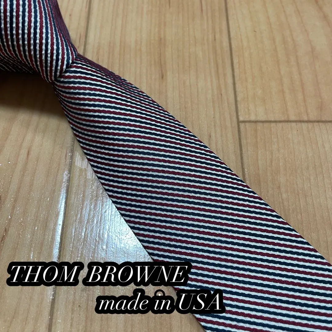 2025年最新】THOM BROWNE 柄・デザイン：ストライプ ネクタイの