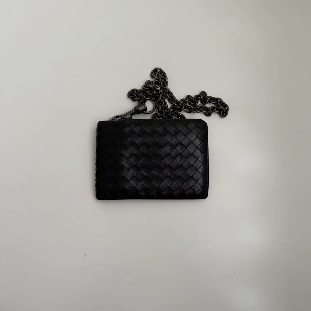 Bottega Veneta ブラックレザー ウォレットチェーン 2025年最新】Bottega Veneta カラー：ブラック系 ウォレット