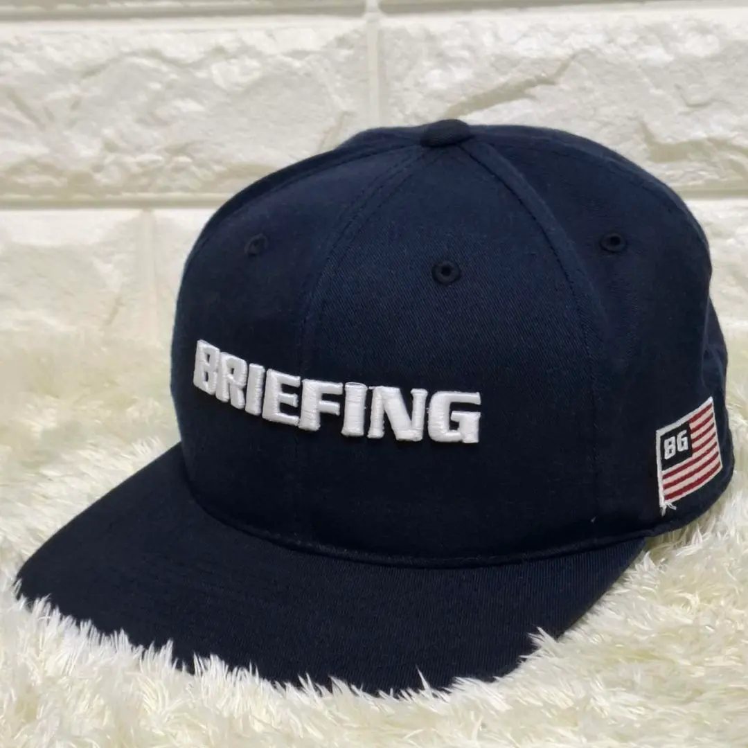BRIEFING 棒球帽 高爾夫 球隊標誌刺繡 國旗 海軍藍 FR 已清洗 的縮圖