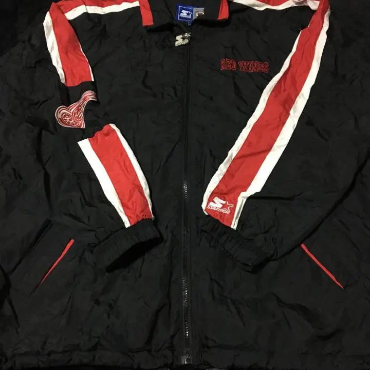 NIKE Detroit Red Wings 革ジャケット 【90s 激レア】