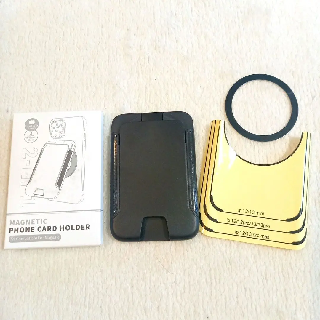 Thumbnail of MagSafe Card Case Phone Stand Card Holder Black