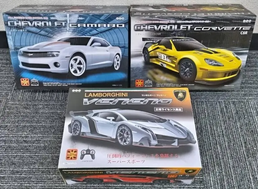 シボレー　カマロ　ラジコン　ミニカー2台セット　日本製 fab704gn.jpg