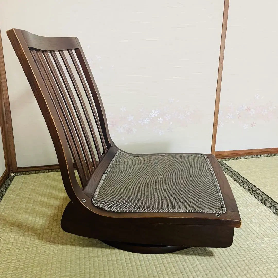 【希少品】Karimoku　回転座椅子　ダークブラウン　2脚 希少品】Karimoku 回転座椅子 ダークブラウン 2脚