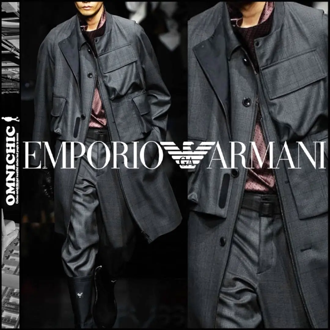 EMPORIO ARMANI ステンカラーコート 46 2025年最新】EMPORIO ARMANI メンズ ステンカラーコートの人気