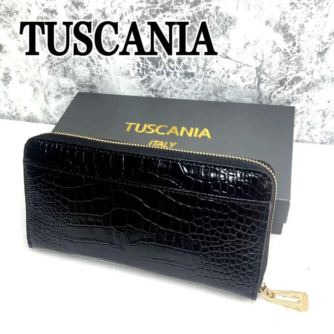 HIRO様❢　TUSCANIA トスカーニア　イタリー クロコ調　長財布　新品 HIRO様❢ TUSCANIA トスカーニア イタリー クロコ調 長財布 新品