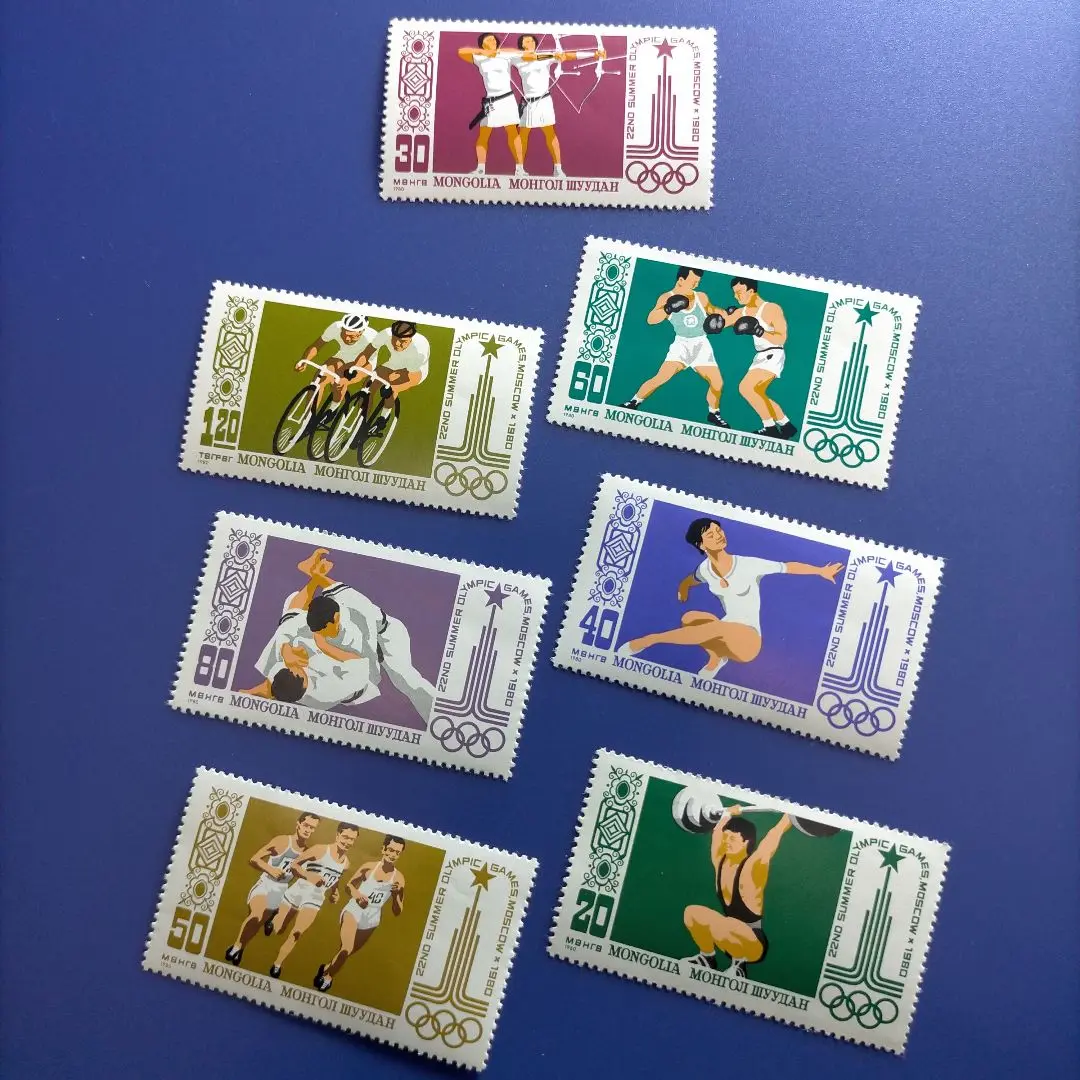 モンゴル帝国セット　切手　新品 使用済外国切手 1960年ローマ五輪 ソ連発行・1964年東京五輪