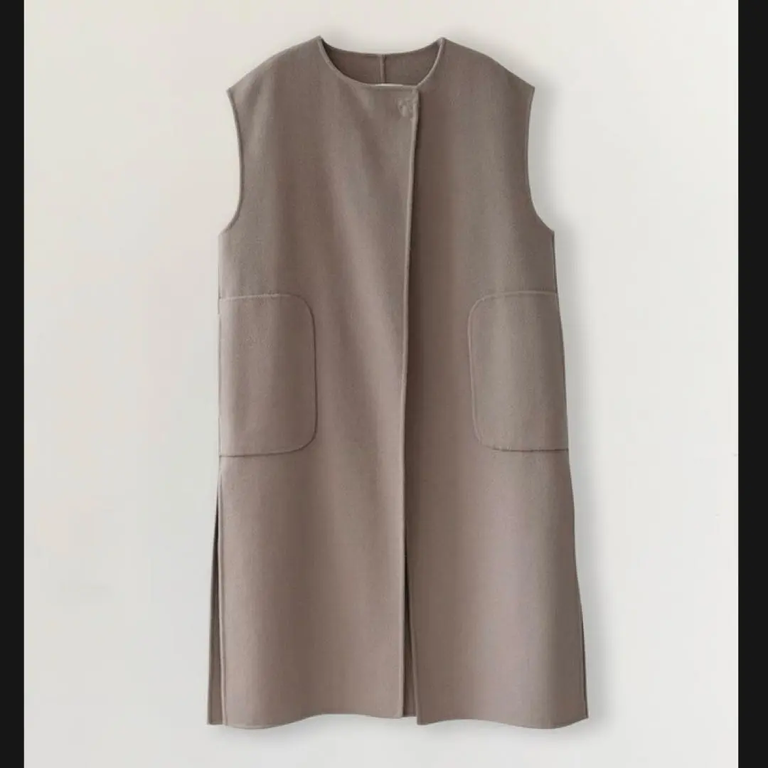 Thumbnail of Nae Handmade Wool Gilet, Taupe, New with Tags