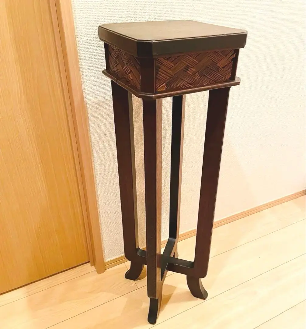 近藤工芸　旭川　OAK　天然木　コンソール　サイドテーブル　飾り台　キャビネット 近藤工芸 旭川 OAK 天然木 コンソール サイドテーブル 飾り台