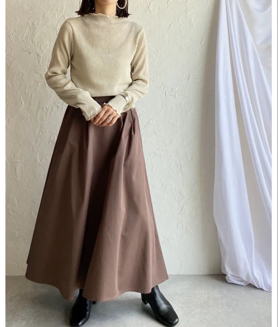 Thumbnail of ⁂Sold Out Item⁂ A-line Flare Twill Long Skirt
