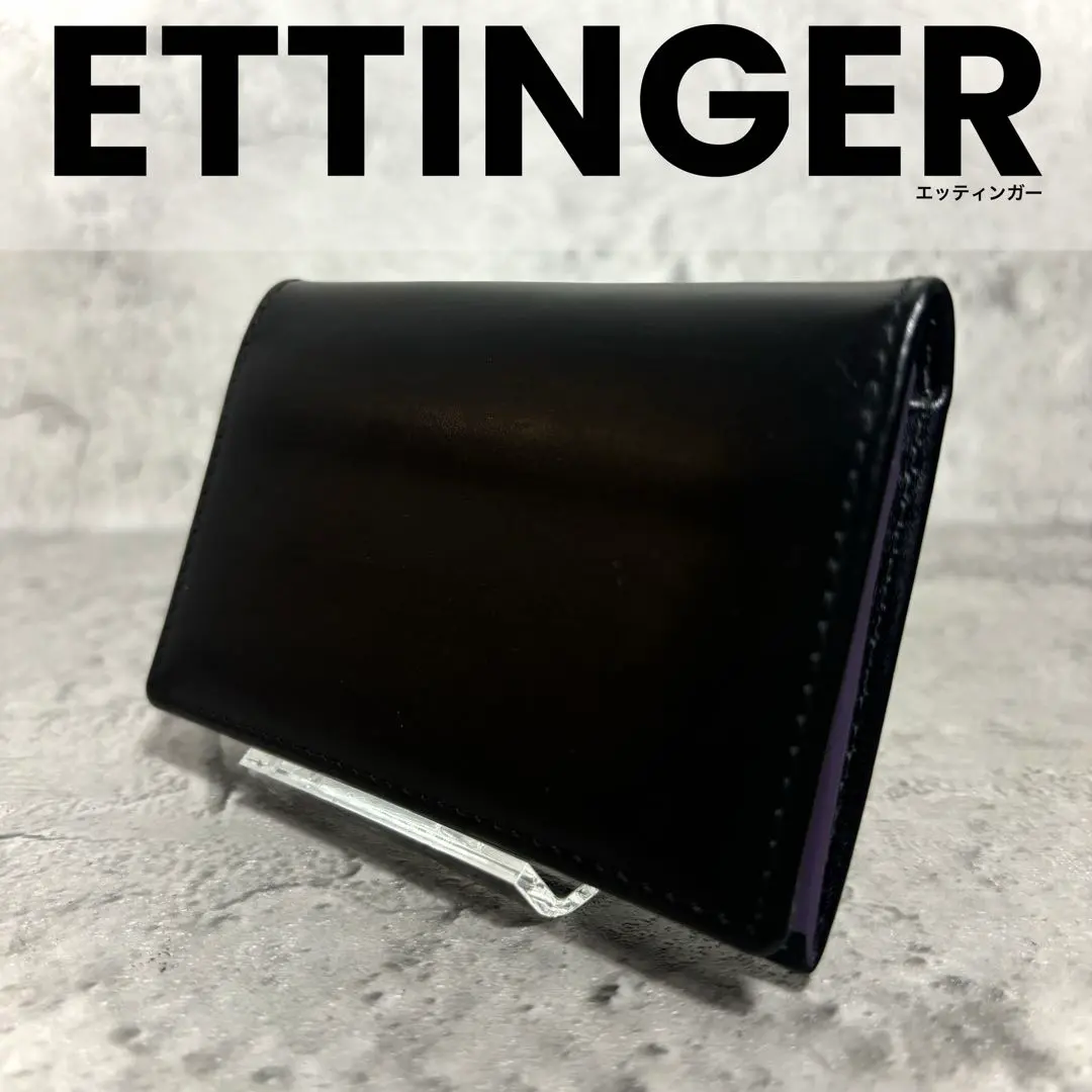 新品未使用 ETTINGER 型押し 牛革 ブラック 名刺入れ イギリス製 名刺入れ | ETTINGER (Men)/エッティンガー | 三越伊勢丹